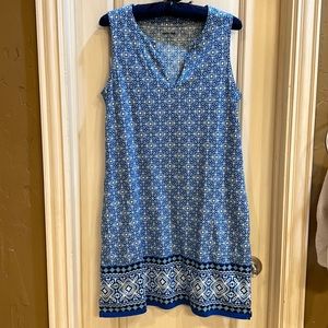 Land’s End blue cover-up/casual dress; size M